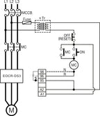 Samwha-Dsp EOCR-DS3 (Output (1c) Slim Electronic Overload Relay Motor Protector Thermal Overload Relay (Un:24-260VAC/DC)