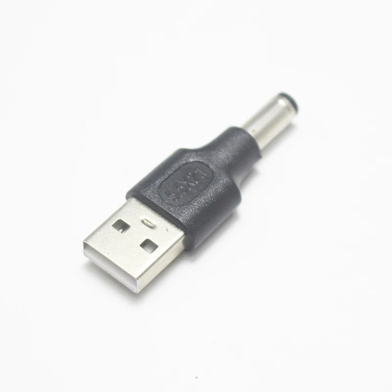 1pcs Commonly Used USB Set 5.5*2.1/5.5x2.1mm Female Jack to USB 2.0 Male Plug DC Power Male to Female Connector Adapter