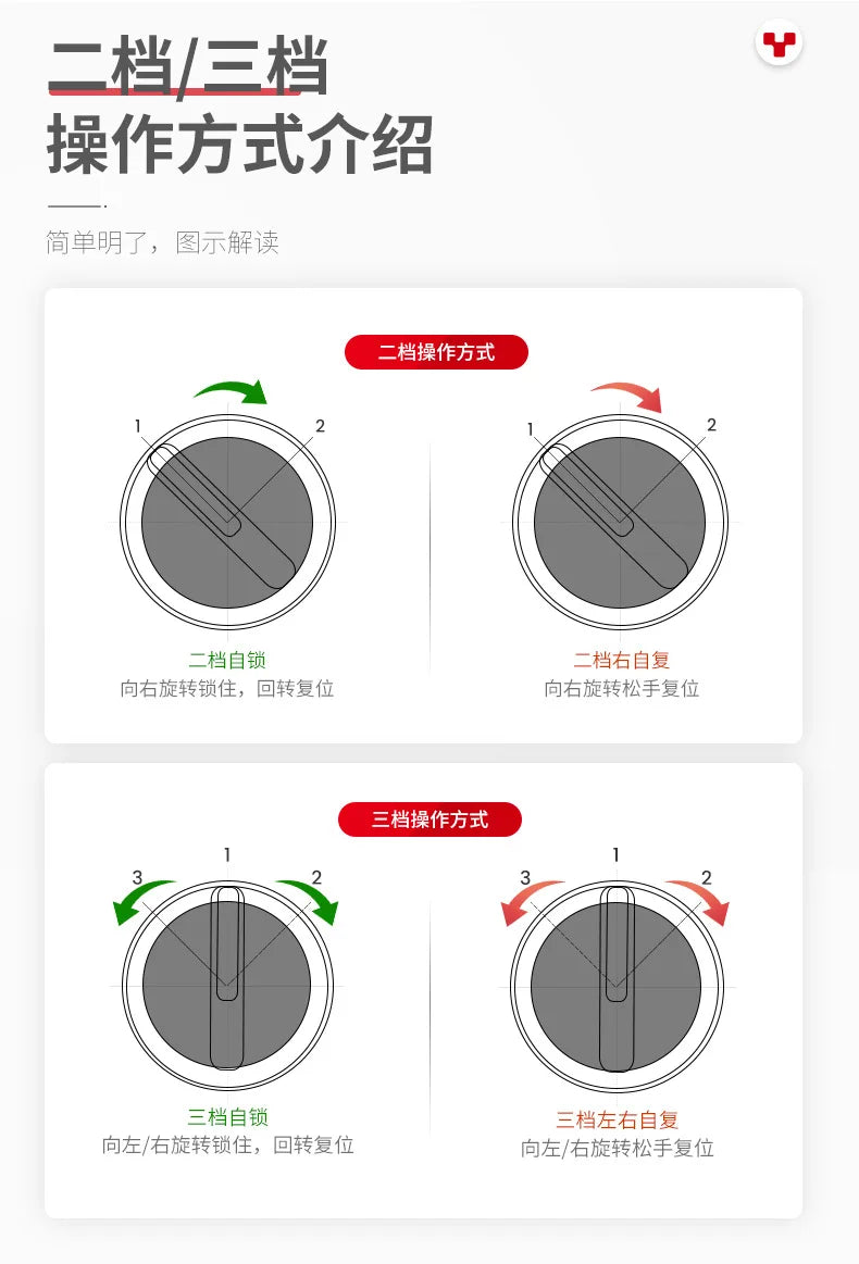 XB2 Rotary Switch 2/3 Position Self Locking / Self Resetting Selector Knob Switch 1NO/2NO/1NO1NC BD21 BD33 BD22 BD25 BD45 BD53