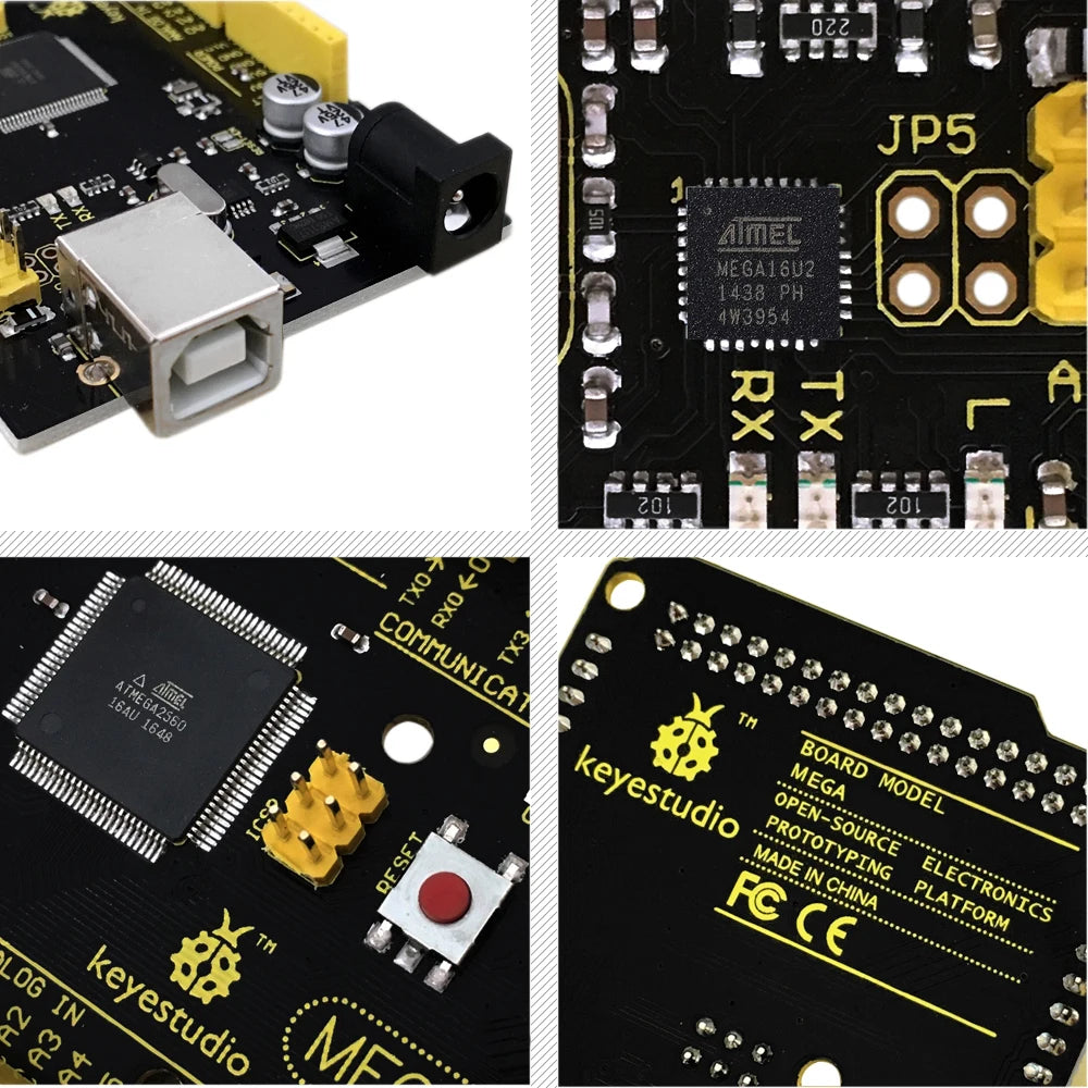 Keyestudio  2560MEGA  WiFi /Plus/ Pro / Development Board+USB Cable Compatible for Arduino MEGA2560  R3 Microcontroller Boards