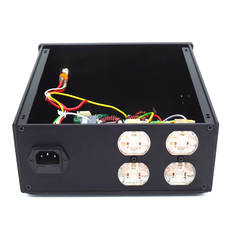 High-End hifi Audio Noise Filter,Power Filter, Power Purifier with EU Schuko socket US power socket Audio power filter purifier