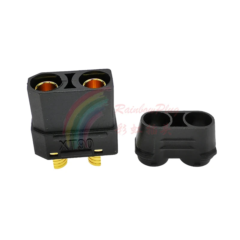 Amass XT90E-M Battery Connector XT90E Male Plug Gold-plated XT90 Mountable Connector Black Socket Or XT90H-M Quickly Charge