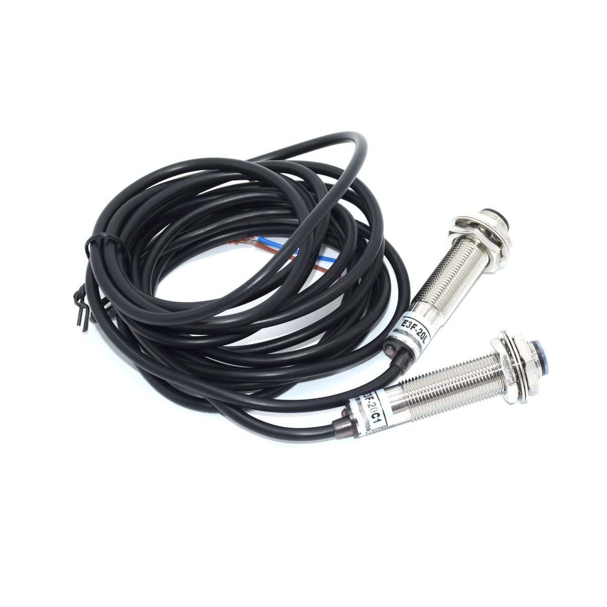 M12 Waterproof Laser Photoelectric Beam Sensor Switch 20 Meters Distance NPN PNP Output