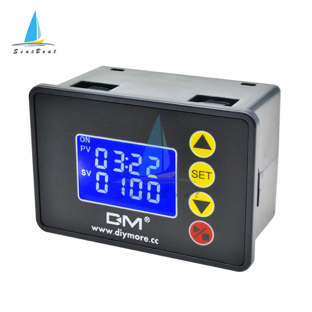 1.37 inch LCD Display Microcomputer Time Controller Programmable Digital Time Delay Relay 12V 24V 110V 220V LED Digital Relay