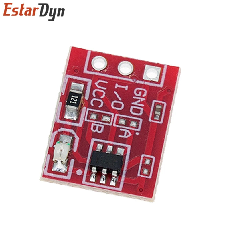 5Pcs TTP223 Touch Key Switch Module Touching Button Self-Locking/No-Locking Capacitive Switches Single Channel Reconstruction