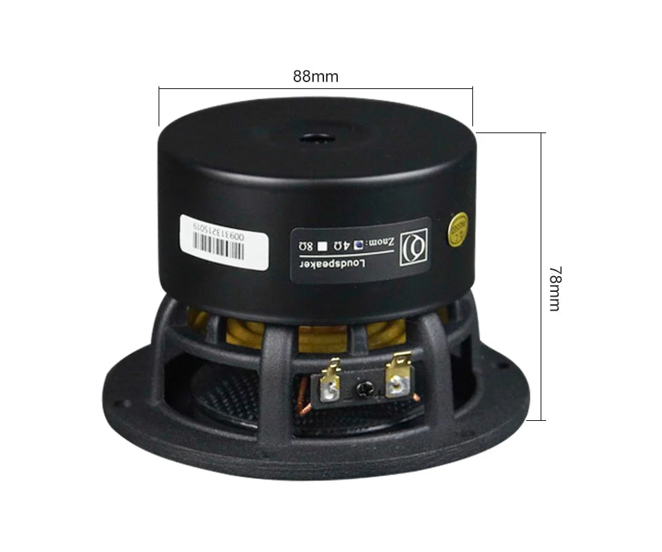 AIYIMA 1Pcs 4 Inch Subwoofer Speaker HiFi Home Theater Glass Fiber Cone Audio Speaker 4 8 Ohm 80W Loudspeaker