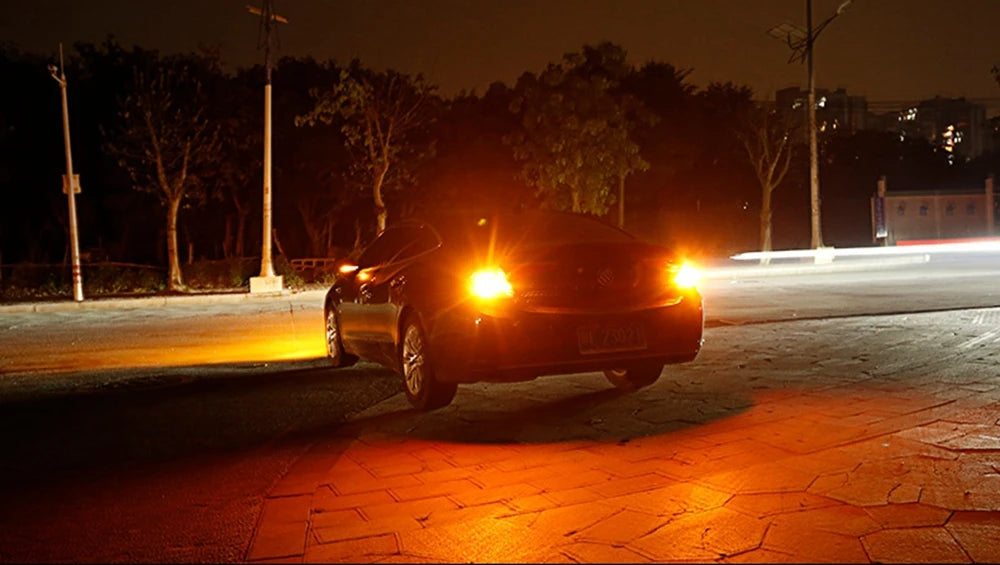 2 Pcs W16W LED T15 Led Bulbs 912 921 WY16W Super Bright 3030 Chip Car Brake Lights Canbus Auto Reverse Lamp White Red Yellow 12V