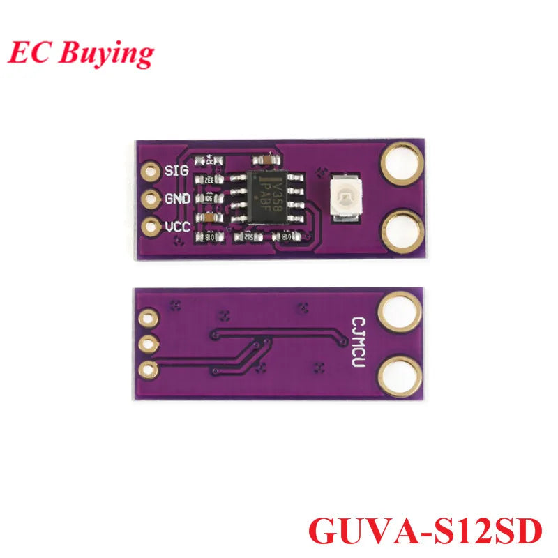 10Pcs/1pc UV Detection Sensor Module CJMCU-GUVA-S12SD VEML6075 VEML6070 UVA UVB S12SD ML8511 Ultraviolet Ray Light For Arduino