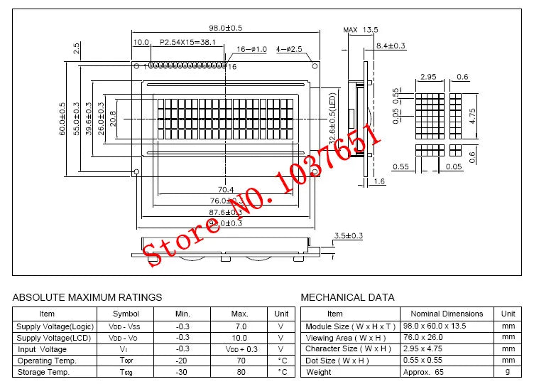 LCD Module 20x4 2004 OLED Display  3.3v or 5v  LC2041 good quality