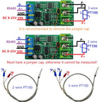 -20-400 Celsius PT100  Thermocouple Temperature Detector RTD Sensor Tester Converter RS485 Modbus Rtu