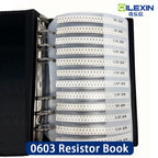 Resistor Kit SMD Book 0805 Resistor Assortment Kit 0201 0402 0603 1206 1% FR-07 170 Values 400 Values 0R-10M Smd DIY Sample Book