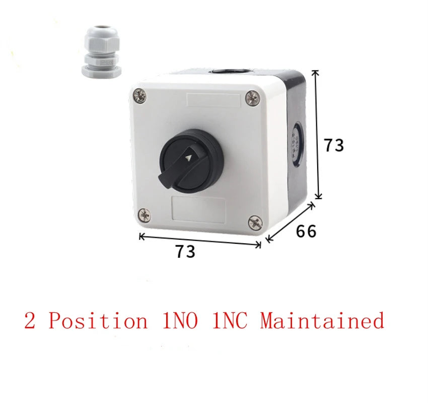 start and stop self-reset Momentary Waterproof button box switch emergency stop industrial control box