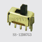 20PCS Mini Slide Switch On-OFF Micro Toggle Switch 1P2T H=1.5/2/4MM Miniature Horizontal Slide Switch SMD/DIP