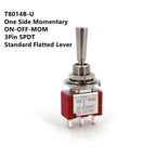 SH T80-T Series Flat Handle 6.35mm Panel Mount Mini Toggle Switch For RC Model Remote Controlller