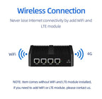 4 Ethernet Mini PC Intel N100 N2830 J1900 J4125 N5105 CPUs X86 Firewall Router Pfsense OPNSENSE Windows Linux Virtual Machine