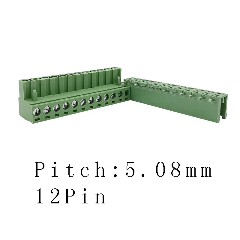 10/5 Pairs Pitch 5.08mm Terminal Block Connector 2EDG 5.08mm 2-12 Pin Pcb Screw Connector Terminal Block 2EDG Socket PCB	Screw