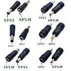 1pcs 5.5x2.1 mm Male Jack to 3.5*1.35 4.0*1.35 4.0*1.7 Female Plug DC 5.5*2.1mm Female to Male Power Connector Adapter Laptop