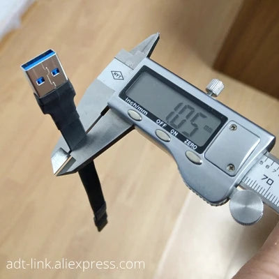 USB Type-C Ribbon Cable Flat EMI shielding FPC Cable USB 3.0 Type C 90 degree Angle Connector up downward 5cm-3m USB 3.1