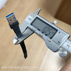 USB Type-C Ribbon Cable Flat EMI shielding FPC Cable USB 3.0 Type C 90 degree Angle Connector up downward 5cm-3m USB 3.1