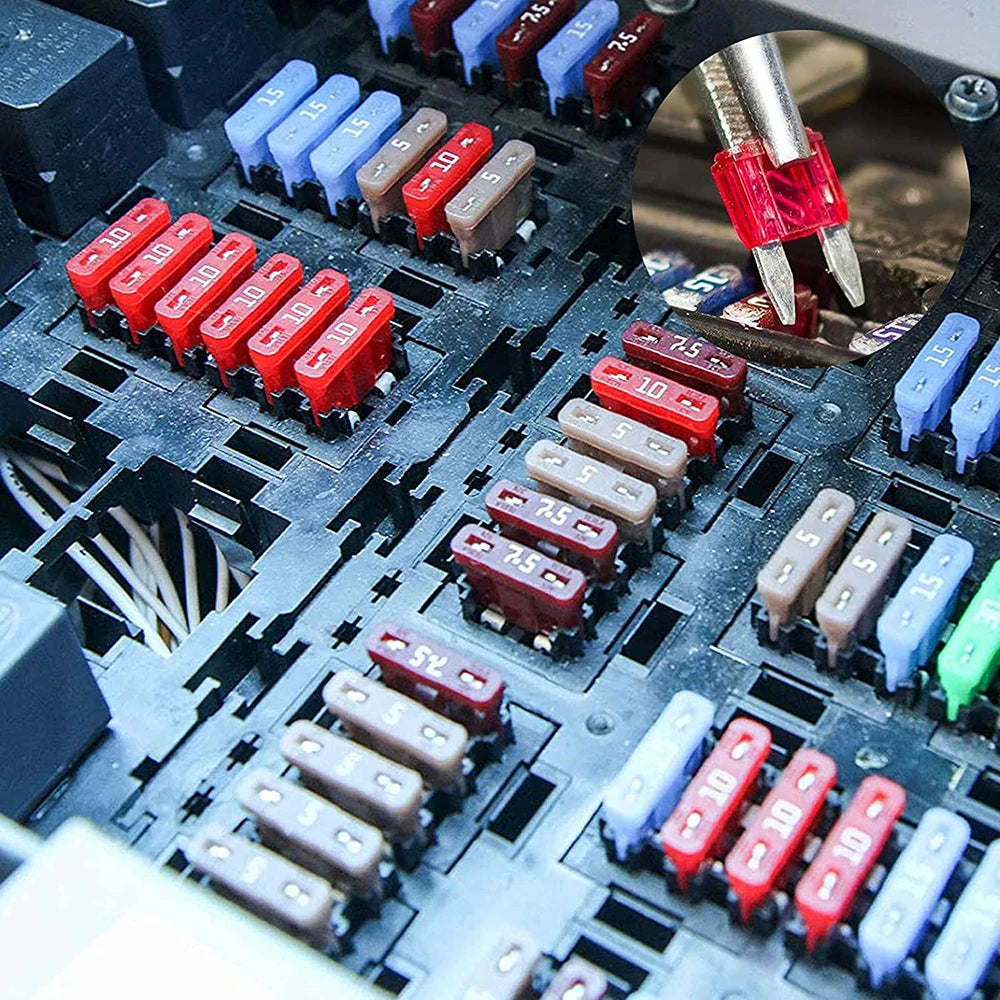 120PCS Fuse Car Kit Assorted Auto Car Truck Standard Blade Fuse Assortment 2A 3A 5A 7.5A 10A 15A 20A 25A 30A 35A Automotive Fuse