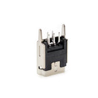 mini usb connector 5 pin Type B female DIP 2 straight-pin PCB soldering socket jack in-line connector
