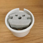 EU Ceramic Rotary Switch Wall Lamp Smart Light Knob Switch EU Socket 10A 250V For Home Decoration
