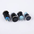 1PC Fog lamp LED Momentary Fixation locking waterproof 16mm 19mm Metal Push Button Switch 3V 5V 12V 24V 220V symbol customized