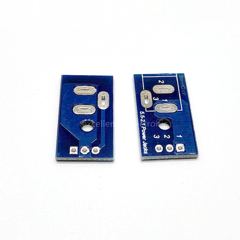 2/5PCS 5.5x2.1mm Power Jacks DC005 To DIP Adapter Circuit Board DC Power Socket Breadboard Interface Test Conversion Board