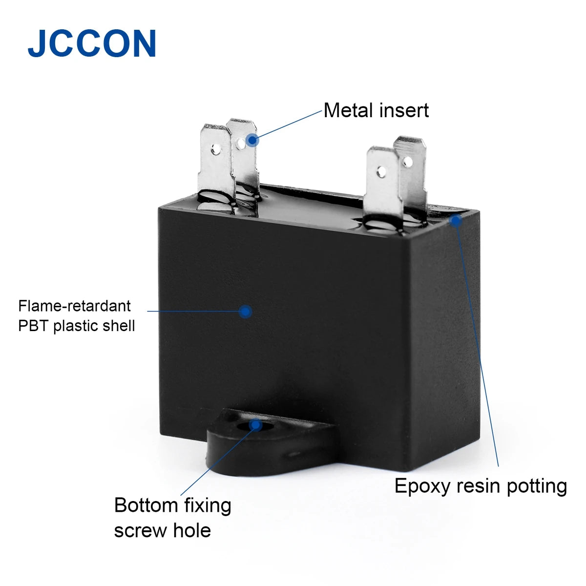 2Pcs CBB61 Air Conditioner External Fan Start Capacitor Motor Run Capacitor 450V 1UF 1.2UF 1.5UF 2UF 2.5UF 3UF 3.5UF 4UF 4.5UF