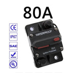 Brand 30A 40A 50A 60A 70A 80A 100A 120A 150A 200A 250A 300A AMP Circuit Breaker Fuse Reset 12-48V DC Car Boat Auto Waterproof