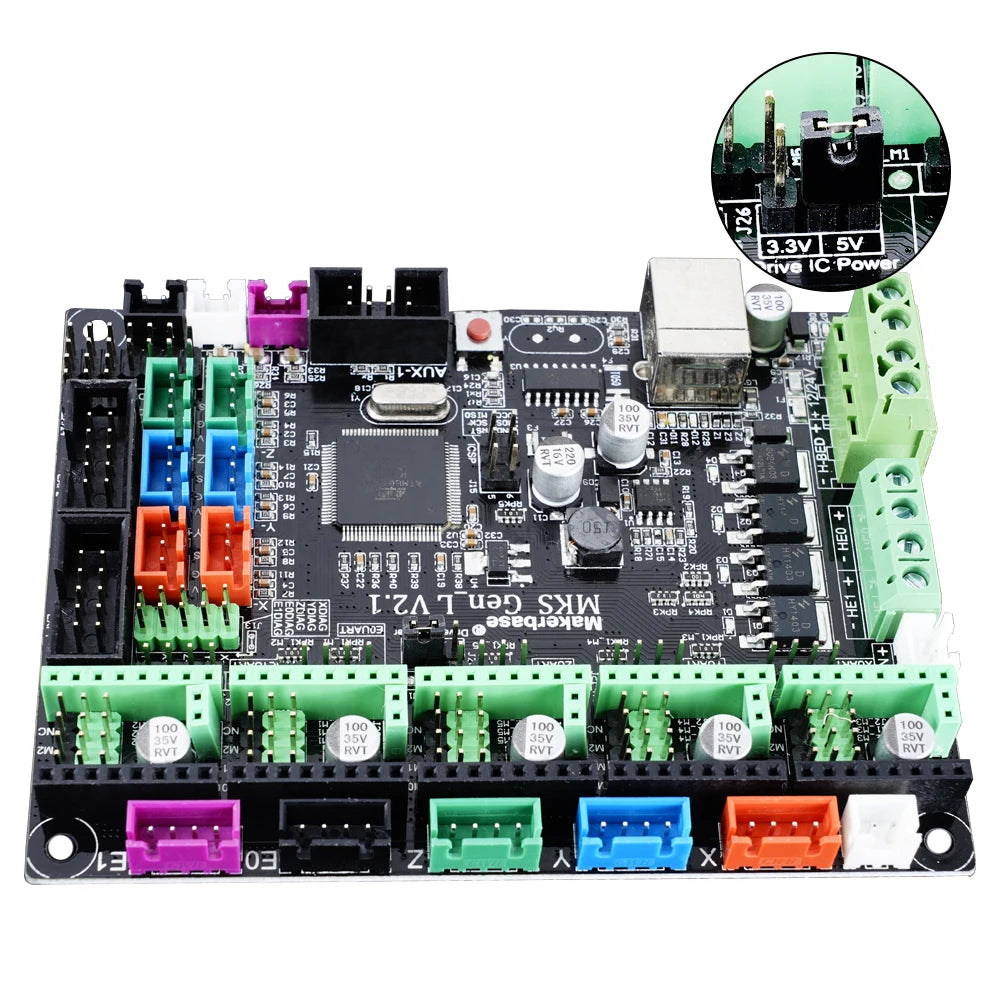 RAMPS MKS Gen-L V 2.1 1.0 Control Board 3D Printer Parts With TMC2209 TMC2208 Uart Mode Gen L for Ramps1.4 A4988 DRV8825