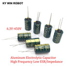 10V 16V 25V 35V 50V 400V High Frequency Low ESR Aluminum Capacitor 100UF 220UF 330UF 470UF 680UF 1000UF 1500UF 2200UF 3300UF