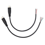 1pcs 25cm 2pin 4pin Wire USB 2.0 Type C Male Female Plug Extension Welding Type USB-C DIY Repair Cable Charger Connector