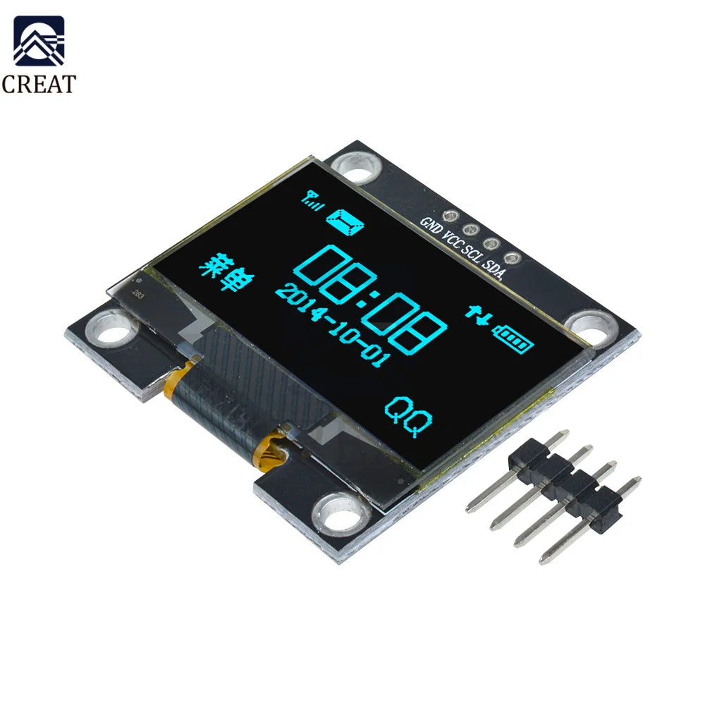 1.3 inch OLED LCD Display Module 128*64 4PIN IIC I2C Serial SSH1106 For Arduino LCD Screen Board White/Blue