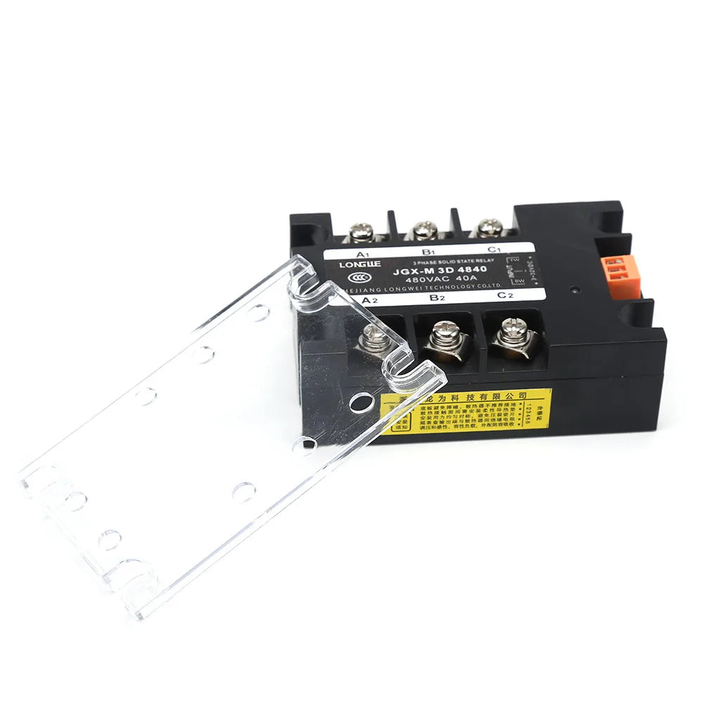 Three-Phase Motor Reversing Control Module SSR 10A-100A 32VDC Control 24-480VAC CE DC Forward & Reverse Solid State Relay