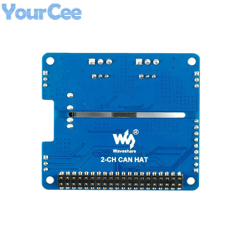 2 Channel Isolated CAN Expansion HAT MCP2515 SN65HVD230 Multi Onboard Protection Circuit for Raspberry Pi STM32 RS485