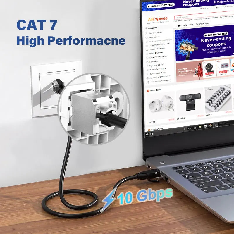 ZoeRax RJ45 Cat8 Cat7 Cat6A Shielded Keystone Jacks, RJ45 STP Tool-Less Type Zinc Alloy Module Shielded Keystone Jack Adapter