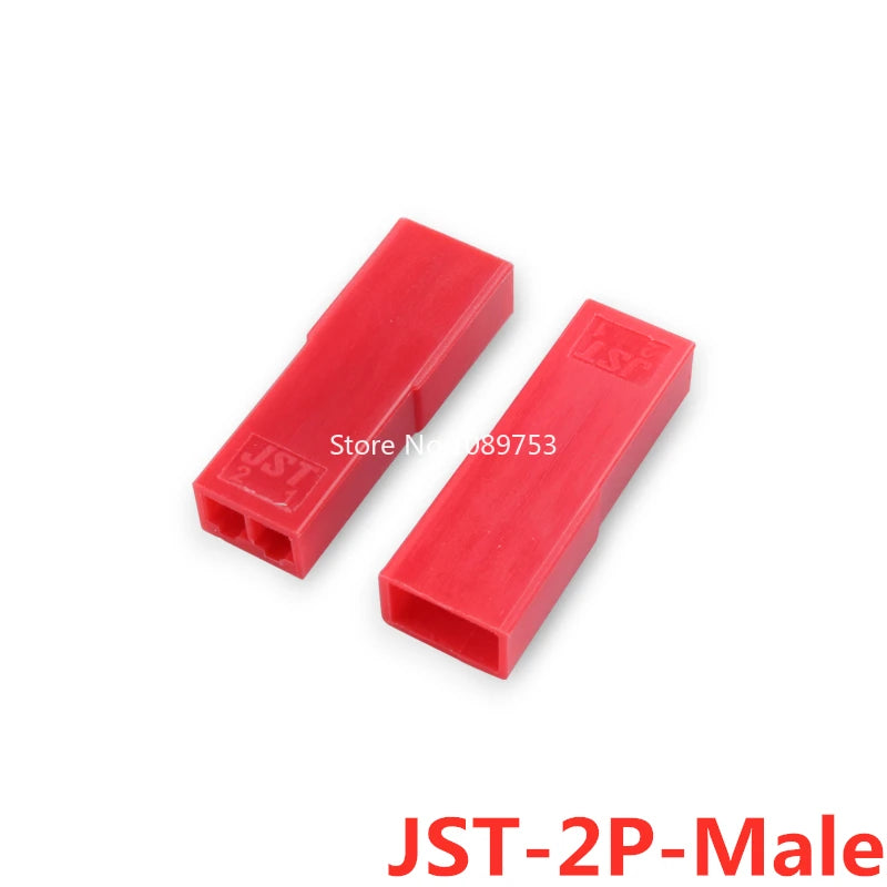 10/20/50/100sets 2 Pin JST Red Plug Connector 2.54mm Male Female Housing Crimp Terminal Connector JST SYP 2P for RC Lipo Battery