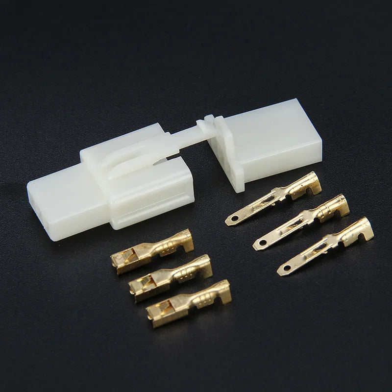 2/5/10 Sets 2.8mm Electrical Wire Connectors Kit Male Female Cable Terminal Plug for Cars Motorcycles 2/3/4/6/9 Pin Options