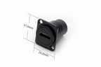 1PC D Type Chassis Connector, D Female Socket Panel Mounted Connector HDMI-Compatible