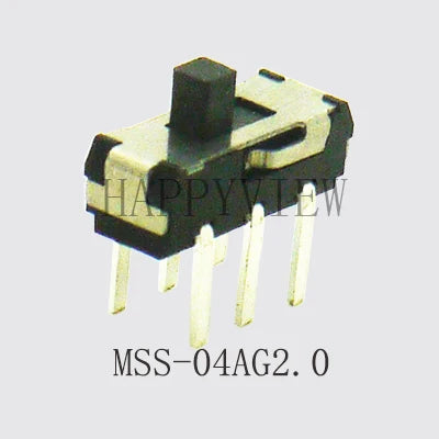 20PCS Mini Slide Switch On-OFF Micro Toggle Switch 1P2T H=1.5/2/4MM Miniature Horizontal Slide Switch SMD/DIP