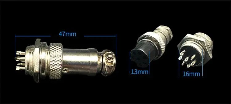1PC GX16 2/3/4/5/6/7/8/9/10Pin 16mm Female Male Part Wire Panel Connector Aviation Plug Circular Socket