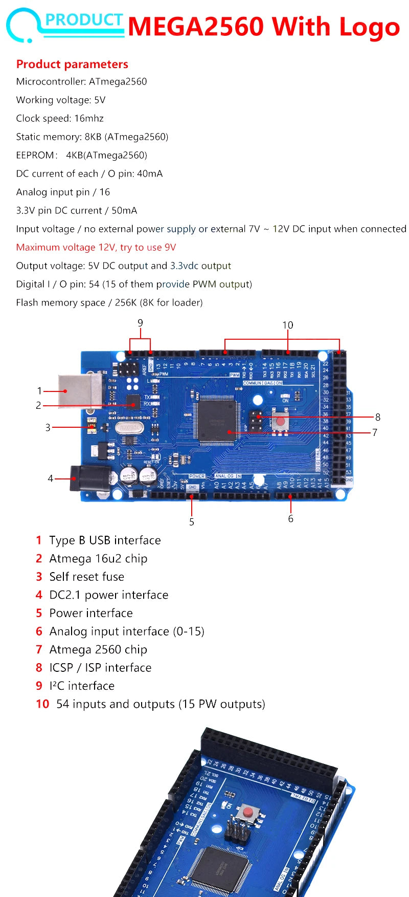 Mega2560 ATMEGA16U2 / Pro Mini MEGA 2560 Mega+WiFi R3 ATmega2560 Chip CH340G For Arduino UNO R3 Development Board WeMos ESP8266