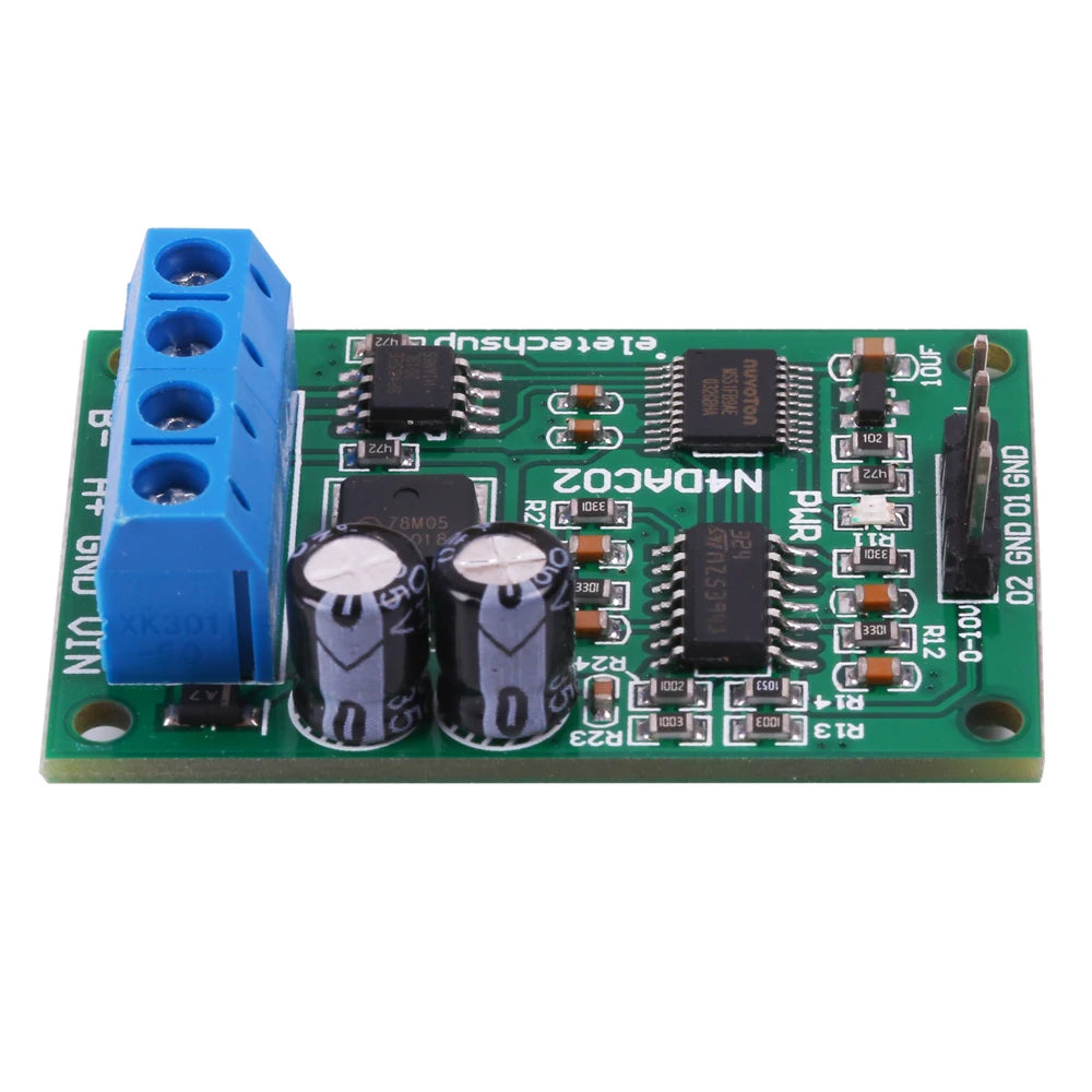 DC 12V 24V RS485 to 4-20mA/0-5V/0-10V Current/Voltage Converter RS485 to DAC Number-mode Conversion Module MODBUS RTU Control