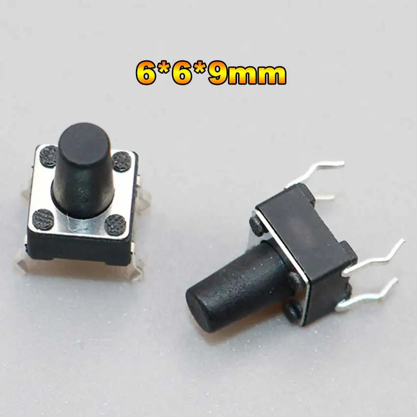 Cltgxdd 10PCS Tactile Push Button Switch Car Remote Control Keys Button Touch Micro Switch Momentary SMD DIP 2*4 3*6 4*4 6*6