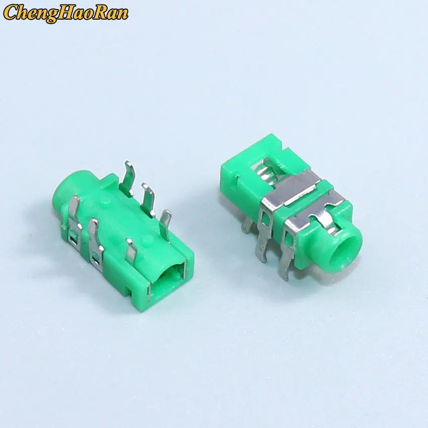 PJ Series 3.5mm Stereo Female Socket with Screw Audio Headphone Jack 3P Vertical Double Channel Connector 393 358 313 306（1-20）