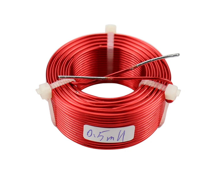 GHXAMP 1PCS 1.2mm Speaker Crossover Inductor Coil Oxygen-Free Copper Frequency Divider Coil Inductance 0.21mH 0.5mH 1.0mH 1.5mH
