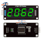 0.56 inch 0.56" TM1637 4-Digit 7 Segments Digital Tube Clock Module 4 Bits Double Dots LED Display Screen Board for Arduino