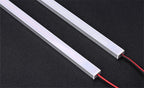 1-10 PCS LED Rigid Strip DC12V 50CM 20 Inch SMD5730 36LEDs U/V-Shaped Flat LED Aluminum Channel Rigid Strip for Indoor Lighting