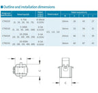 1PCS Snap-in Type Small Current Transformer Three-phase Electric Sensor CT MA 0.5 Class 10/20/50/75mA